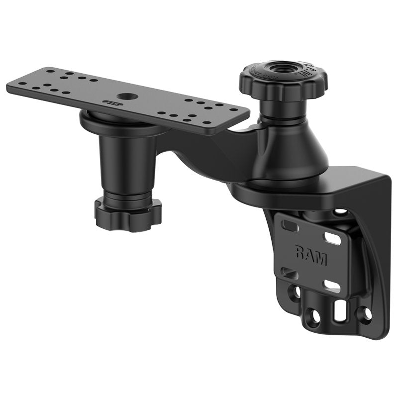 RAM Mount - Single 6" Swing Arm with 6.25" x 2" Rectangle Base and Vertical Mounting Base - RAM-109VU