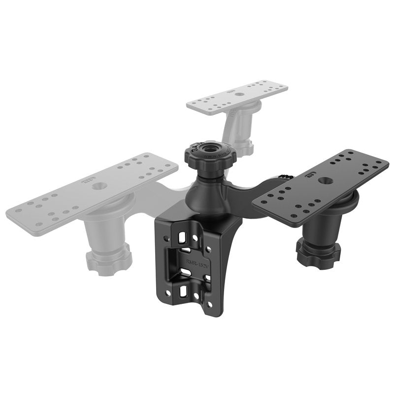 RAM Mount - Single 6" Swing Arm with 6.25" x 2" Rectangle Base and Vertical Mounting Base - RAM-109VU