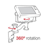 RAM Mount - Single 6" Swing Arm with 6.25" x 2" Rectangle Base and Vertical Mounting Base - RAM-109VU