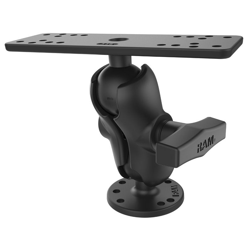 RAM Mount - Marine Electronics Mount Short Arm Gimbal Bracket - RAM-111U-B