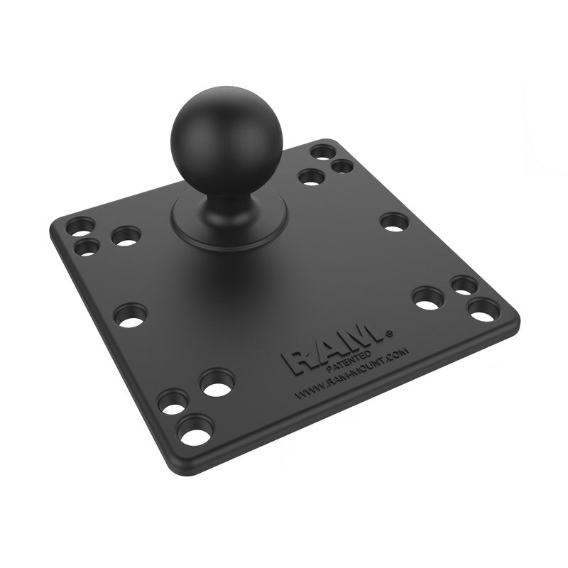 RAM Mount - 4.75" Square Base w/VESA (4 x 75mm) (4 x 100mm) Hole Patterns & 1.5" Ball - RAM-246-AD1U