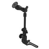 RAM Mount - Universal No-Drill RAM Pod HD Vehicle Mount w/Double Socket Arm & 2.5" Round Base (AMPS Hole Pattern) - RAM-316-HD-202U