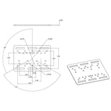 RAM Mount - Forklift Overhead Guard Plate with D Size 2.25" Ball - RAM-335-D-246