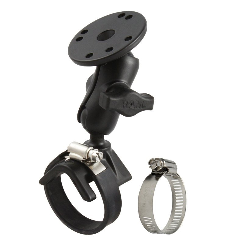 RAM Mount - Strap Mount with Short Arm & Round Base - RAM-B-108U-A