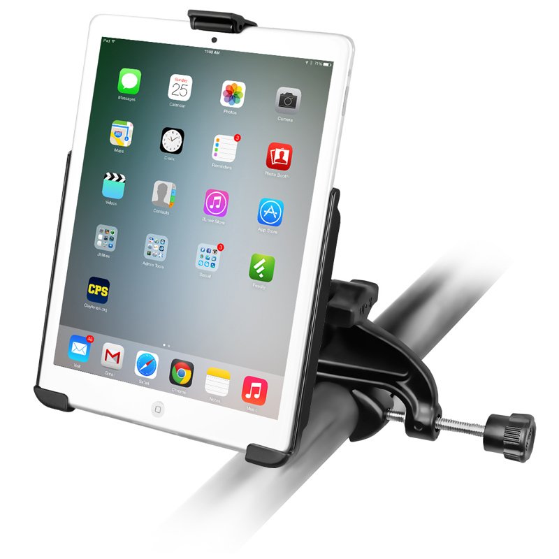 RAM Mount - Yoke Clamp Mount with Apple iPad mini EZ-ROLL'R Cradle - RAM-B-121-AP14U