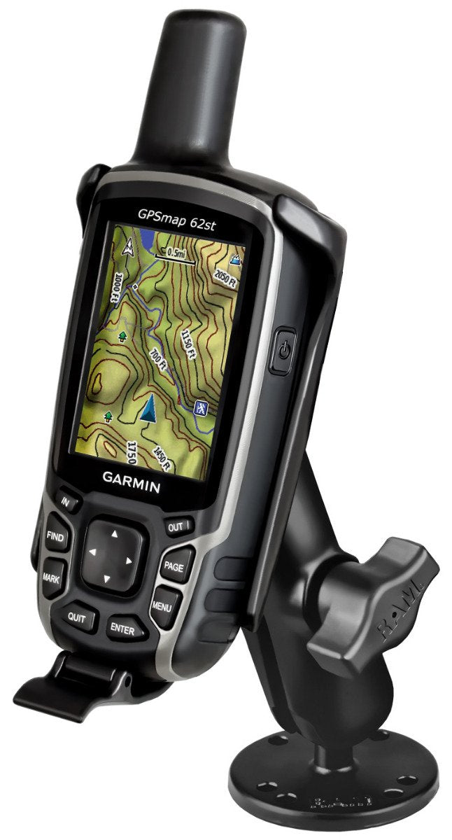 RAM Mount - Garmin GPSMAP 62 Series Flat Surface Mount - RAM-B-138-GA41U