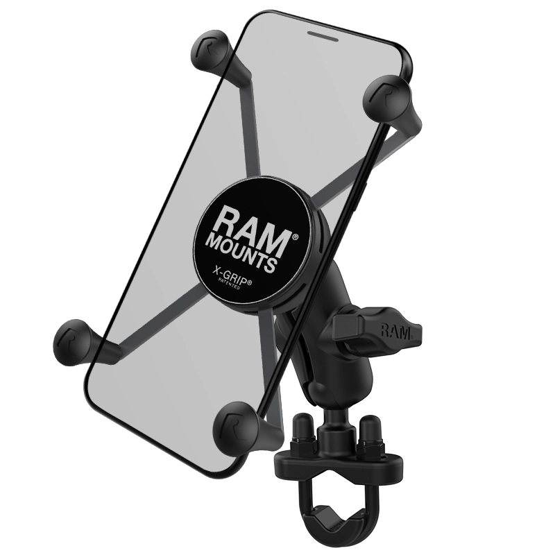 RAM Mount - X-Grip Large Phone Mount with Handlebar U-Bolt Base - RAM-B-149Z-A-UN10U