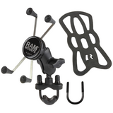 RAM Mount - X-Grip Large Phone Mount with Handlebar U-Bolt Base - RAM-B-149Z-A-UN10U