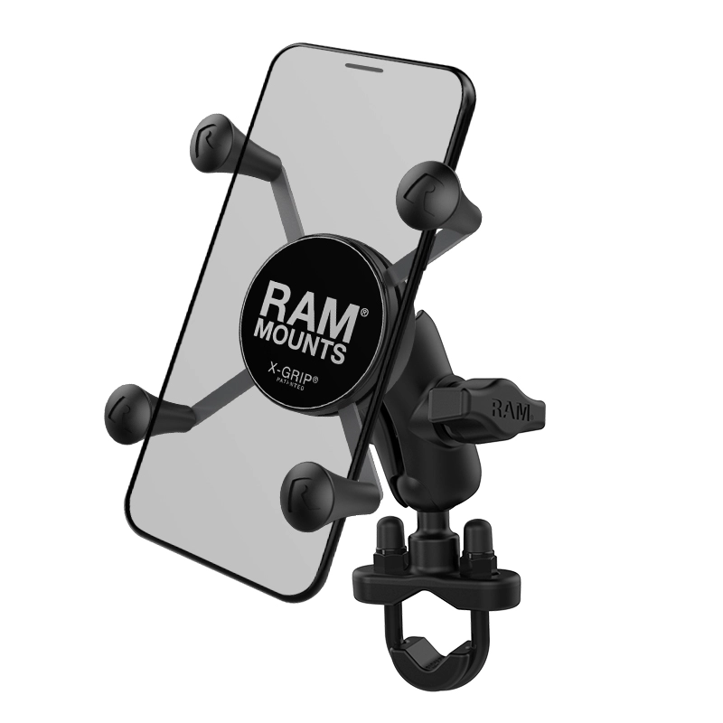 RAM Mount - X-Grip Phone Mount w/Handlebar U-Bolt Base - RAM-B-149Z-A-UN7U