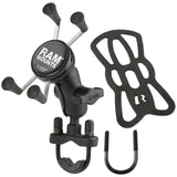 RAM Mount - X-Grip Phone Mount w/Handlebar U-Bolt Base - RAM-B-149Z-A-UN7U