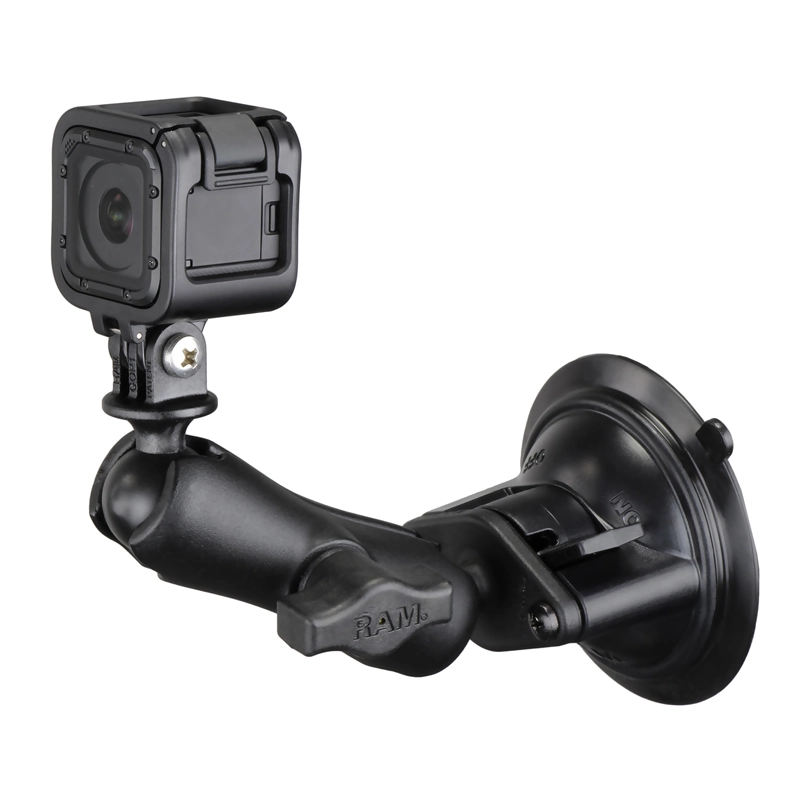 RAM Mount - RAM Twist-Lock Suction Cup Mount with Universal Action Camera Adapter - RAM-B-166-GOP1U