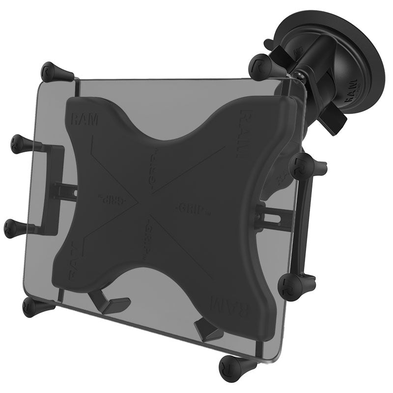 RAM Mount - Twist-Lock Suction Cup Mount w/Universal X-Grip Cradle for 12" Large Tablets - RAM-B-166-UN11U