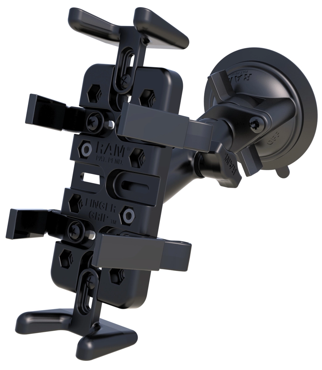 RAM Mount - Universal Finger Grip Holder Suction Cup Mount - RAM-B-166-UN4U