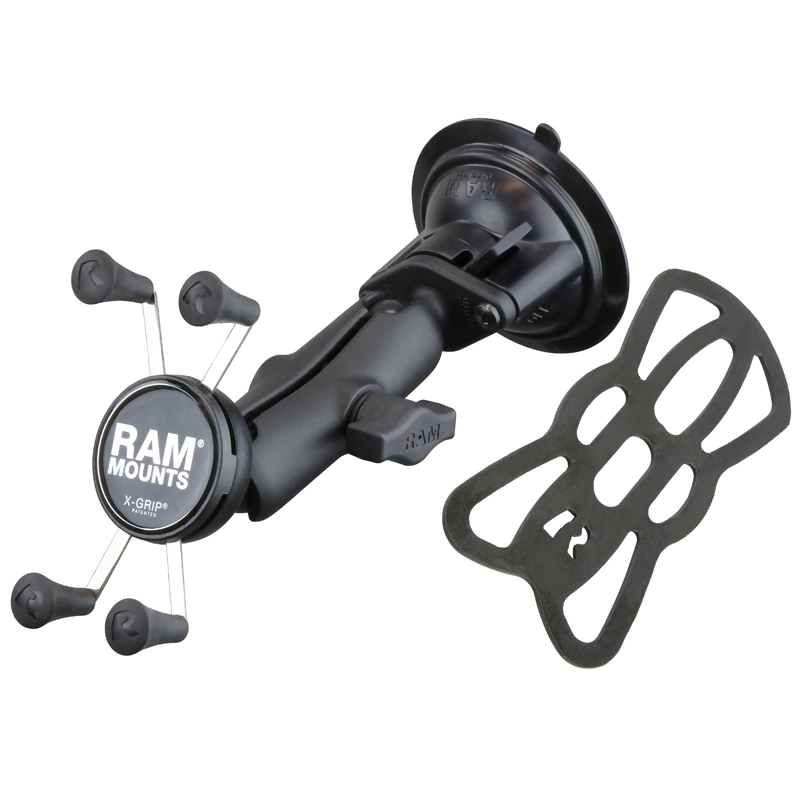 RAM Mount - Twist Lock Suction Cup Mount with Universal X-Grip Cell Phone Holder - RAM-B-166-UN7U