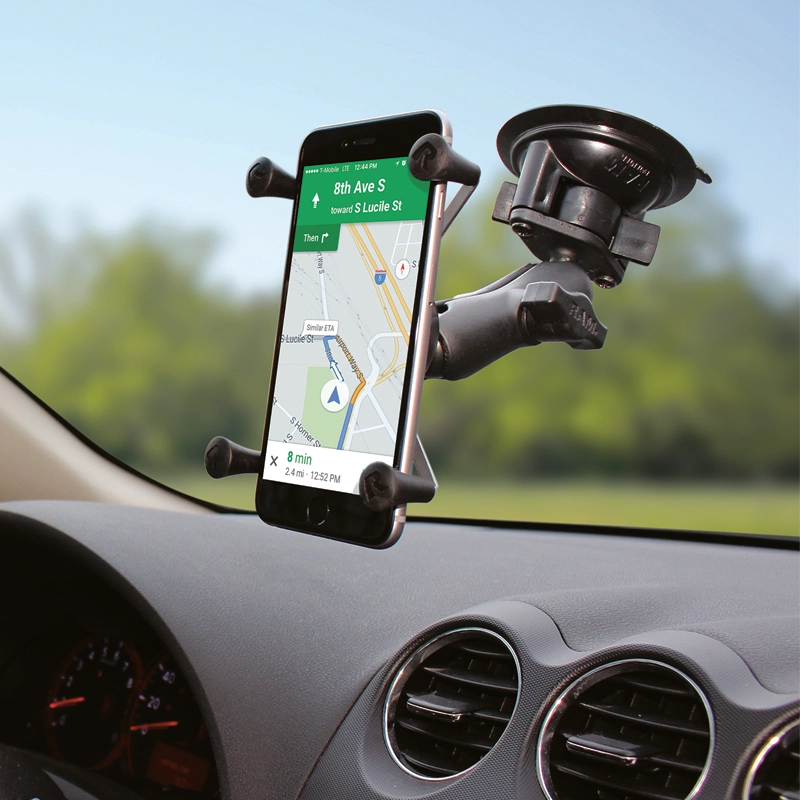 RAM Mount - Twist Lock Suction Cup Mount with Universal X-Grip Cell Phone Holder - RAM-B-166-UN7U