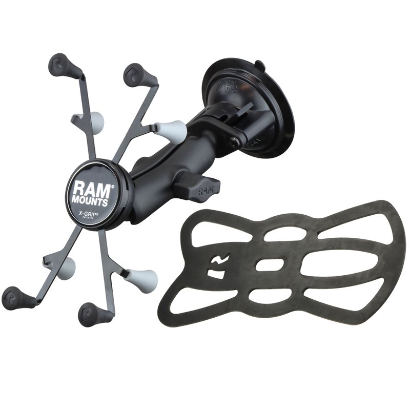 RAM Mount - Twist Lock Suction Cup Base with Universal X-Grip II - RAM-B-166-UN8U