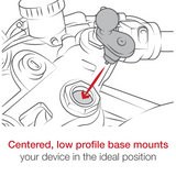 RAM Mount - Fork Stem Mount with Short Double Socket Arm & Universal X-Grip Cell/iPhone Cradle - RAM-B-176-A-UN7U