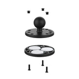 RAM Mount - Triple Magnetic 2.5" Round Base with 1" Ball - RAM-B-202-339U