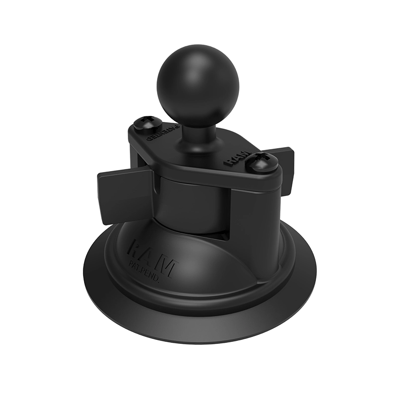 RAM Mount - 3.25" Diameter Suction Cup Twist Lock Mount with 1" Ball - RAM-B-224-1U