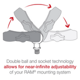 RAM Mount - M10 x 1.25 Pitch Male Thread with 1" Ball - RAM-B-349U