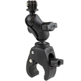 RAM Mount - Small Tough-Claw Base with Short Double Socket Arm & GoPro/Action Camera Mount - RAM-B-400-A-GOP1U