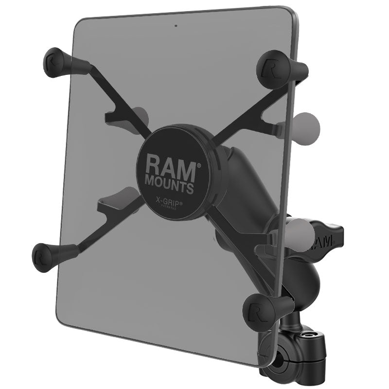 RAM Mount - RAM Torque 3/8" - 5/8" Diameter Mini Rail Base with 1" Ball, Medium Arm and X-Grip for 7-8" Tablets - RAM-B-408-37-62-UN8U