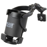 RAM Mount - RAM Level Cup XL with Torque 3/4" - 1" Diameter Rail Base and Short Arm - RAM-B-408-75-1-A-417U