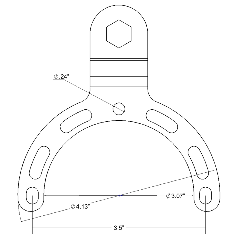 Ram Mount - Gas Tank Base with 1" Ball for Honda, Suzuki, KTM, Yamaha and Victory Motorcycles - RAM-B-410U