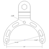 Ram Mount - Gas Tank Base with 1" Ball for Honda, Suzuki, KTM, Yamaha and Victory Motorcycles - RAM-B-410U