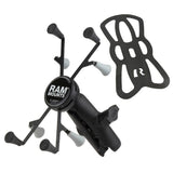 RAM Mount - Universal X-Grip Cradle with 1" Ball & STANDARD Length Double Socket Arm for 7" Tablets - RAM-HOL-UN8B-201U