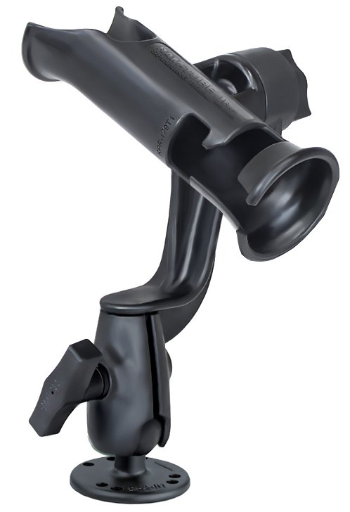 RAM Mount - Ram Tube Jr. Rod Holder with RAM-ROD Revolution Ratchet/Socket System - RAP-390-RBU