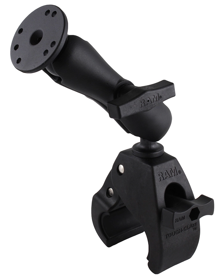 RAM Mount - Large Tough-Claw Base with Double Socket Arm & 1.5" Round Base Adapter - RAP-401-202U