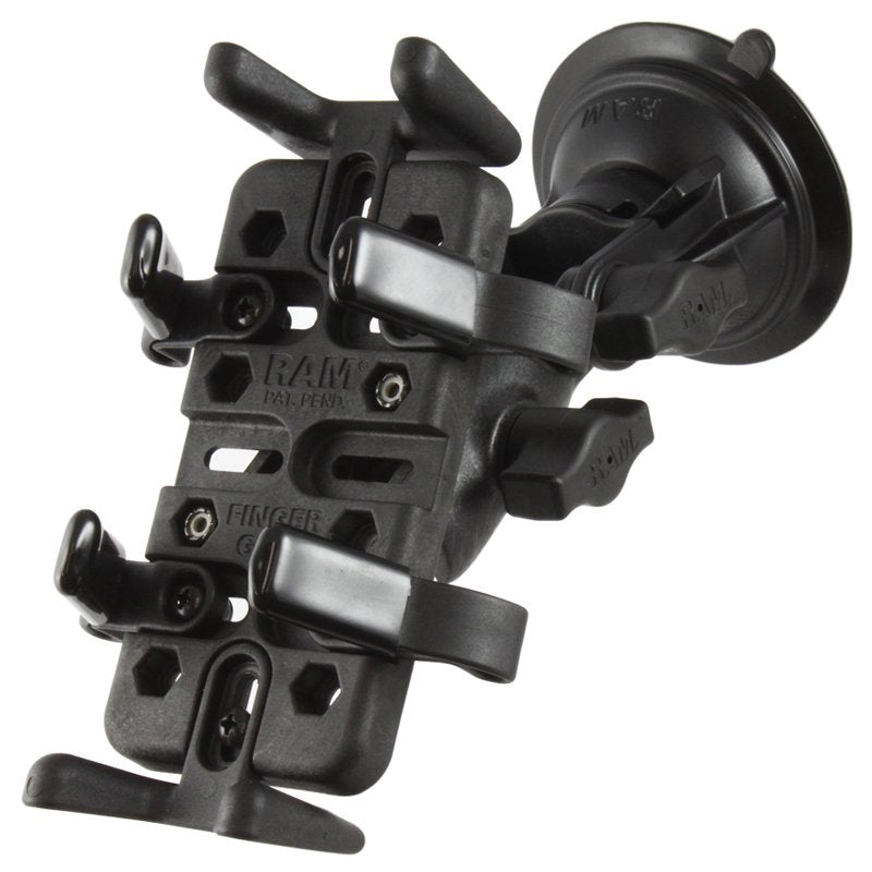 RAM Mount - RAM Finger-Grip Universal Mount with RAM Twist-Lock Suction Cup - RAP-B-104-224-UN4U