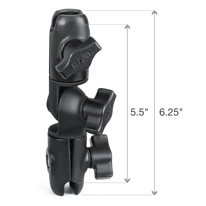 RAM Mount - Double Socket Swivel Arm - RAP-B-200-2U