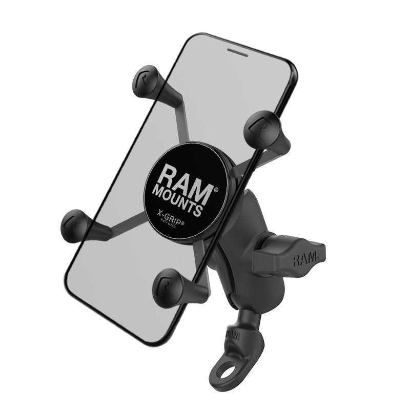 RAM MOUNT - X-Grip Phone Mount with 9mm Angled Bolt Head Adapter - RAP-B-272-A-UN7U