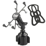 RAM Mount - RAM X-Grip for 7"-8" Tablets w/RAM Stubby Cup Holder Base - RAP-B-299-4-UN8U