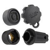 RAM Mount - Pin-Lock Security Kit for 2.25"/3.38" D/E Size Mount and Gimbal Bracket - RAP-S-NUT5-GU