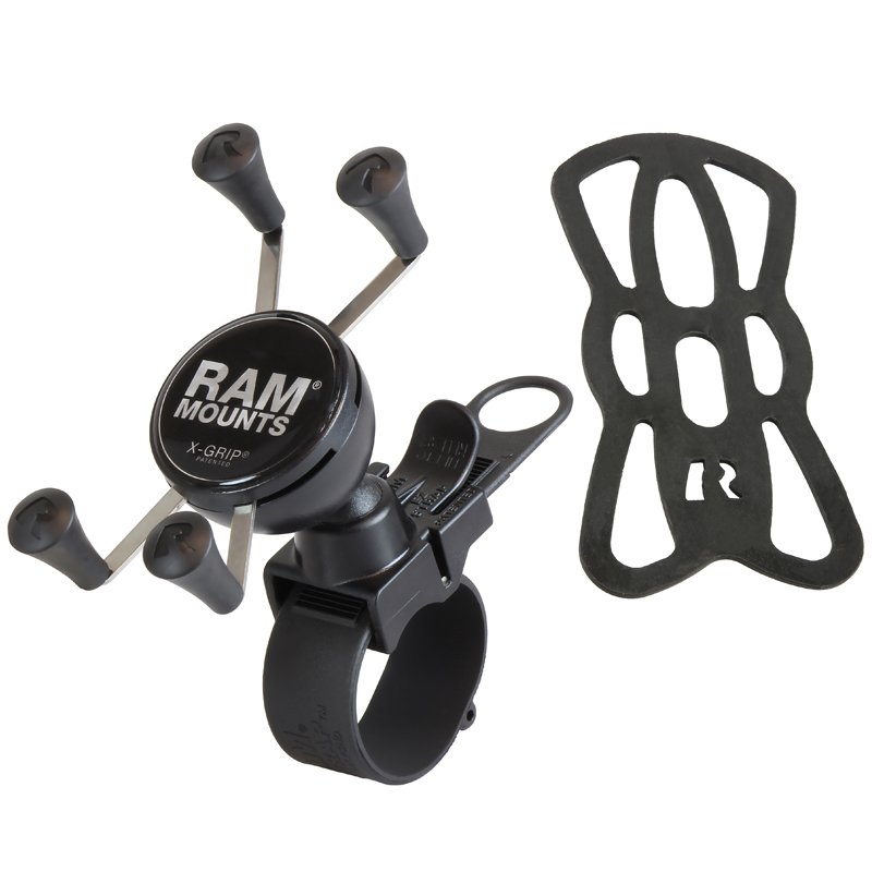 RAM Mount - EZ-Strap Rail Mount w/Universal X-Grip Cell Phone Holder - RAP-SB-187-UN7U