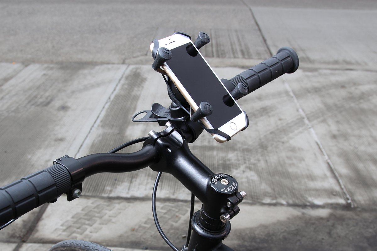 RAM Mount - EZ-Strap Rail Mount w/Universal X-Grip Cell Phone Holder - RAP-SB-187-UN7U