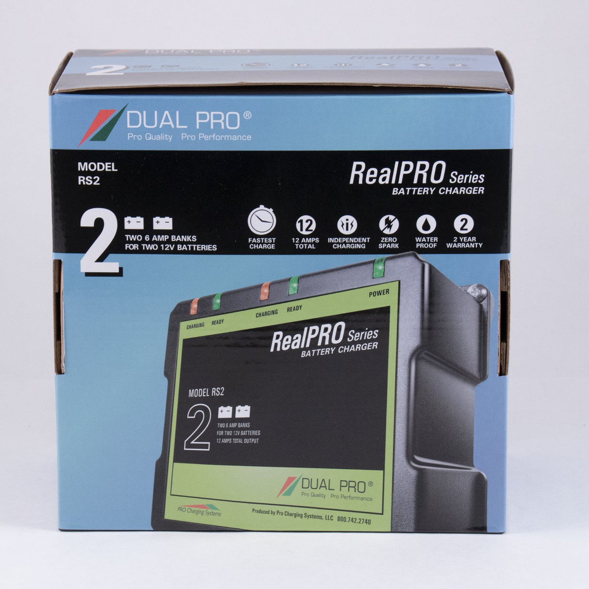 Dual Pro RealPRO Series Battery Charger - 12A - 2-6A-Banks - 12V/24V - RS2