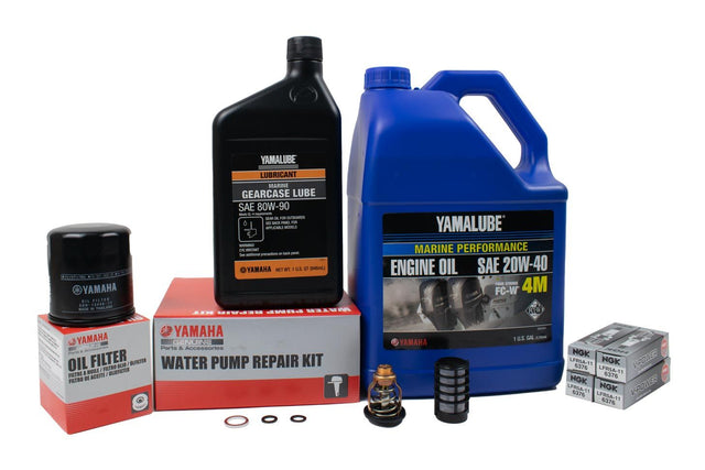 Yamaha F90 300 Hour Service Maintenance Kit - Yamalube 20W-40 - 2003-2004