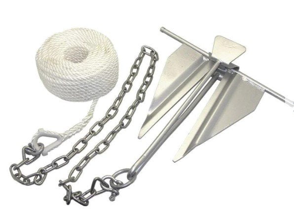 Boating Essentials - Galvanized #7 Slip-Ring Anchor Kit - BE-AN-50997-DP