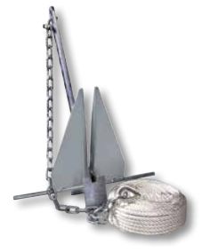 Tiedown Engineering - #13 Super Hooker Anchor Kit - Includes Anchor, Anchor Line, Chain and (2) Shackles - 95100