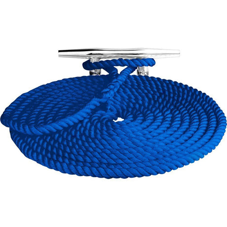 Sea-dog Line - Premium Twisted Three-strand Nylon Dock Line 3/8" x 20' - 301110020BL1 BLUE