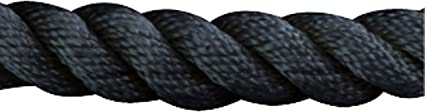 Sea-dog Line - Premium Twisted Three-strand Nylon Dock Line 3/8" x 15' - 301110015BK1 BLACK