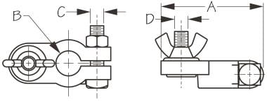 Sea-Dog Line - Battery Terminals - Wing Nut Style - 2-5/16" - 4152101