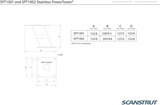 Scanstrut - 6" PowerTower Polished Stainless Steel for Raymarine 2kW & 4kW Domes - SPT1001