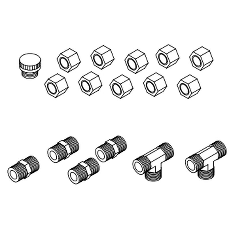 SeaStar - Stern Drive Dual Station Autopilot Inboard Fitting Kit - HF5502