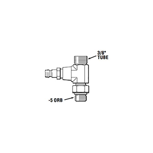 SeaStar - ORB Vertical Hydraulic Tee Fittings - 2 Pack - HF6001