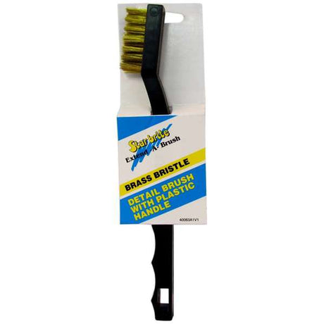 Starbrite - Brass Detail Brush w/Plastic Handle - 40063